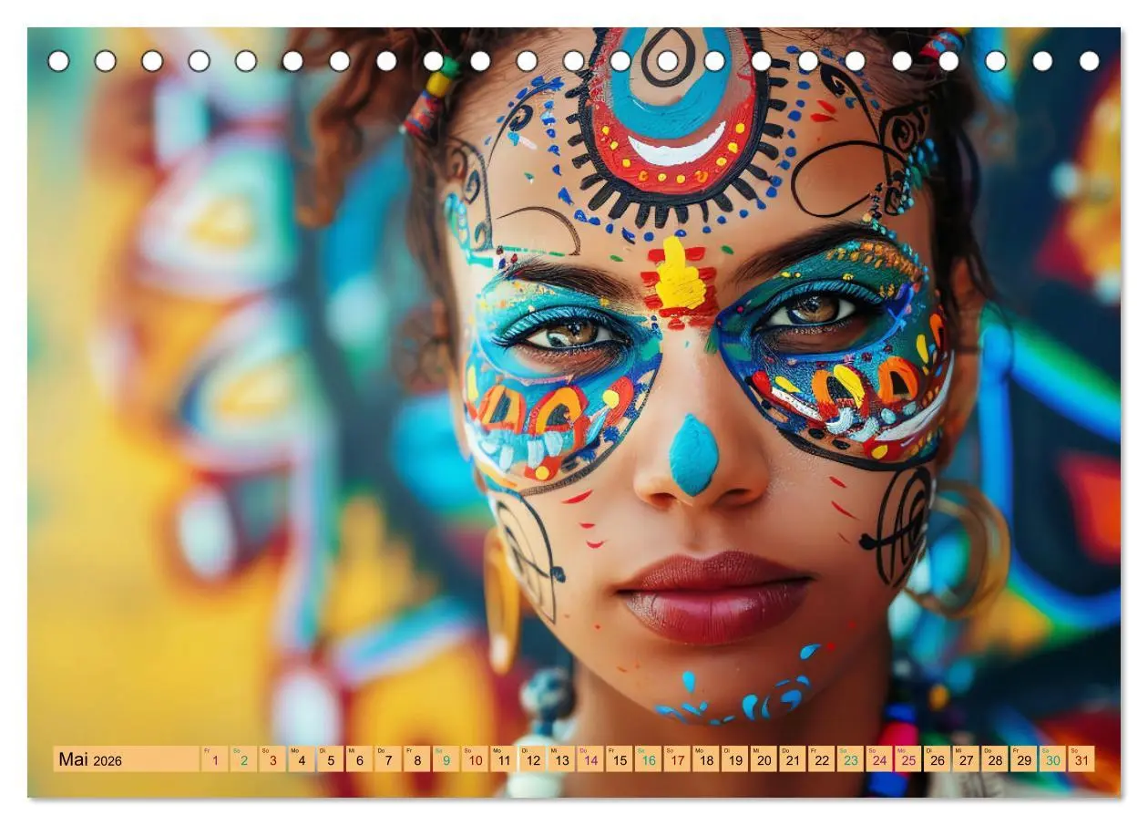 Bild: 9783457370285 | Faszination Bodypainting (Tischkalender 2026 DIN A5 quer), CALVENDO...