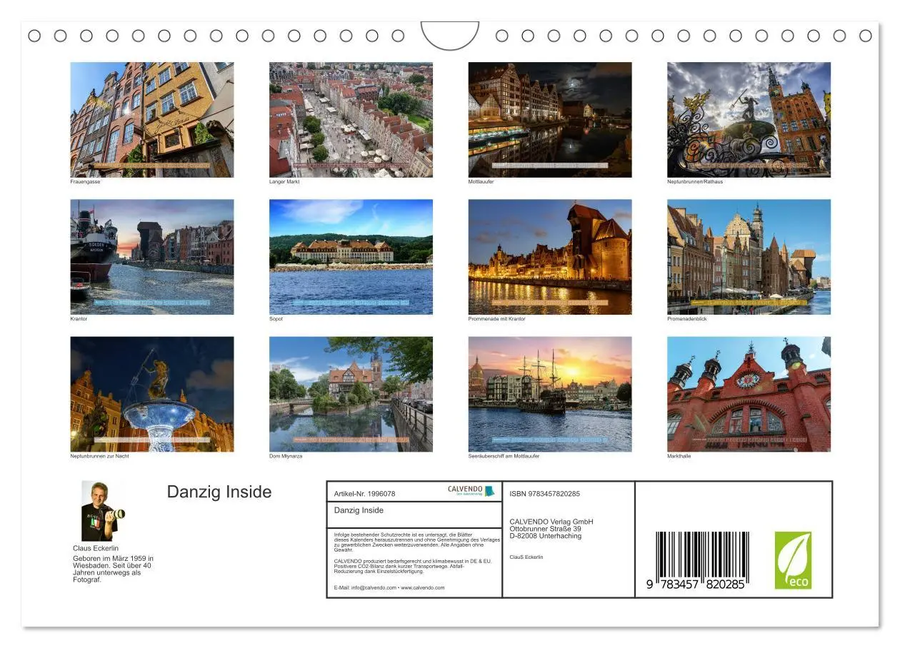 Bild: 9783457820285 | Danzig Inside (Wandkalender 2026 DIN A4 quer), CALVENDO Monatskalender