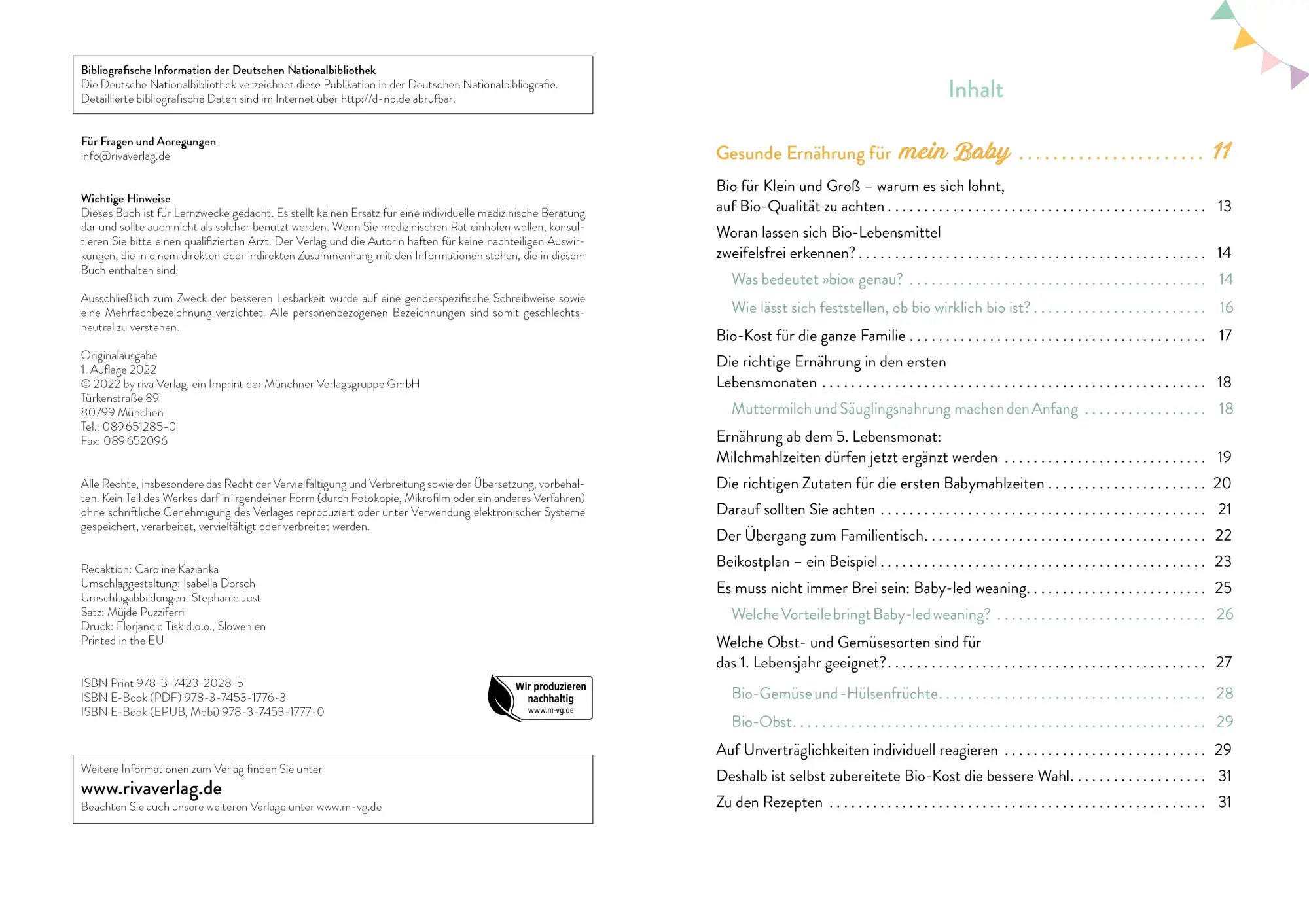 Bild: 9783742320285 | Bio für mein Baby | Veronika Pichl | Taschenbuch | 192 S. | Deutsch