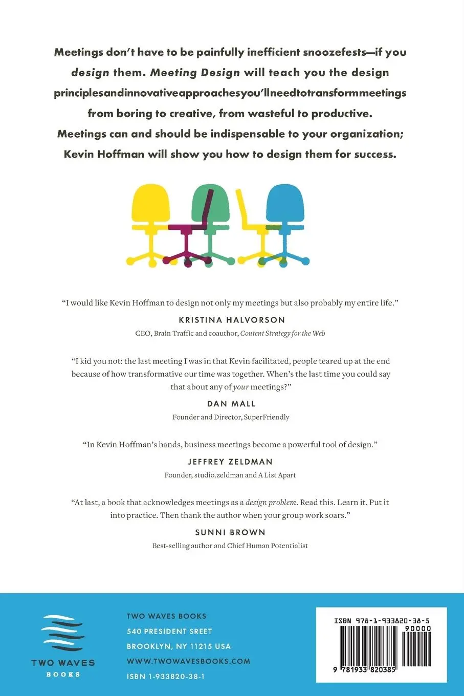 Rückseite: 9781933820385 | Meeting Design | For Managers, Makers, and Everyone | Kevin M. Hoffman