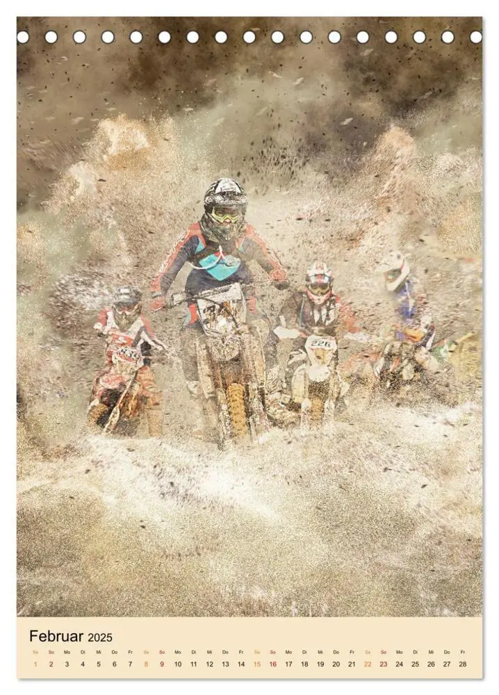 Bild: 9783435890385 | Motocross - Sport der Extreme (Tischkalender 2025 DIN A5 hoch),...