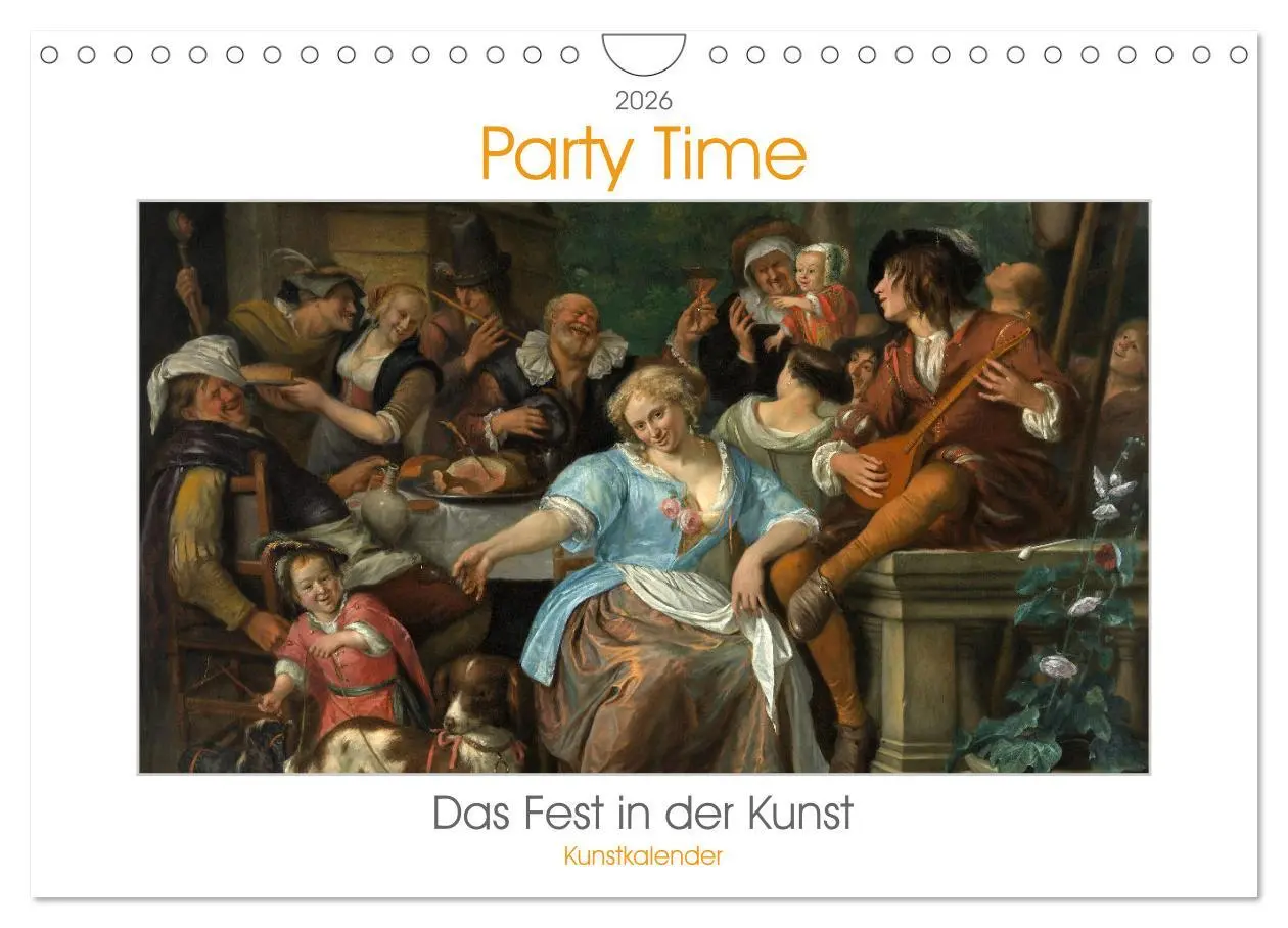 Cover: 9783457290385 | Party Time - Das Fest in der Kunst Kunstkalender (Wandkalender 2026...