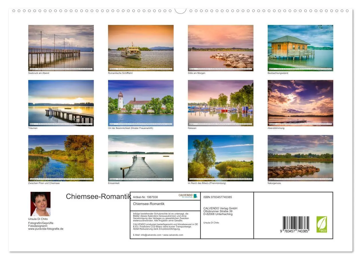 Bild: 9783457740385 | Chiemsee-Romantik (hochwertiger Premium Wandkalender 2026 DIN A2...