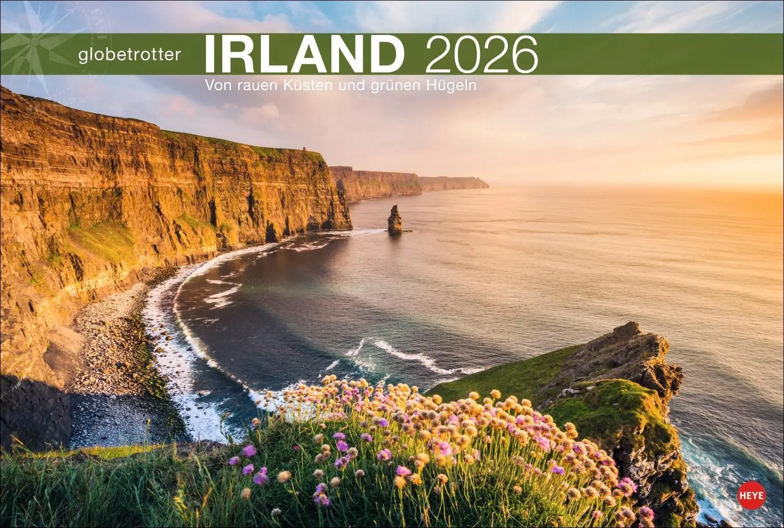 Cover: 9783756410385 | Irland Globetrotter Kalender 2026 - Von rauen Küsten und grünen Hügeln