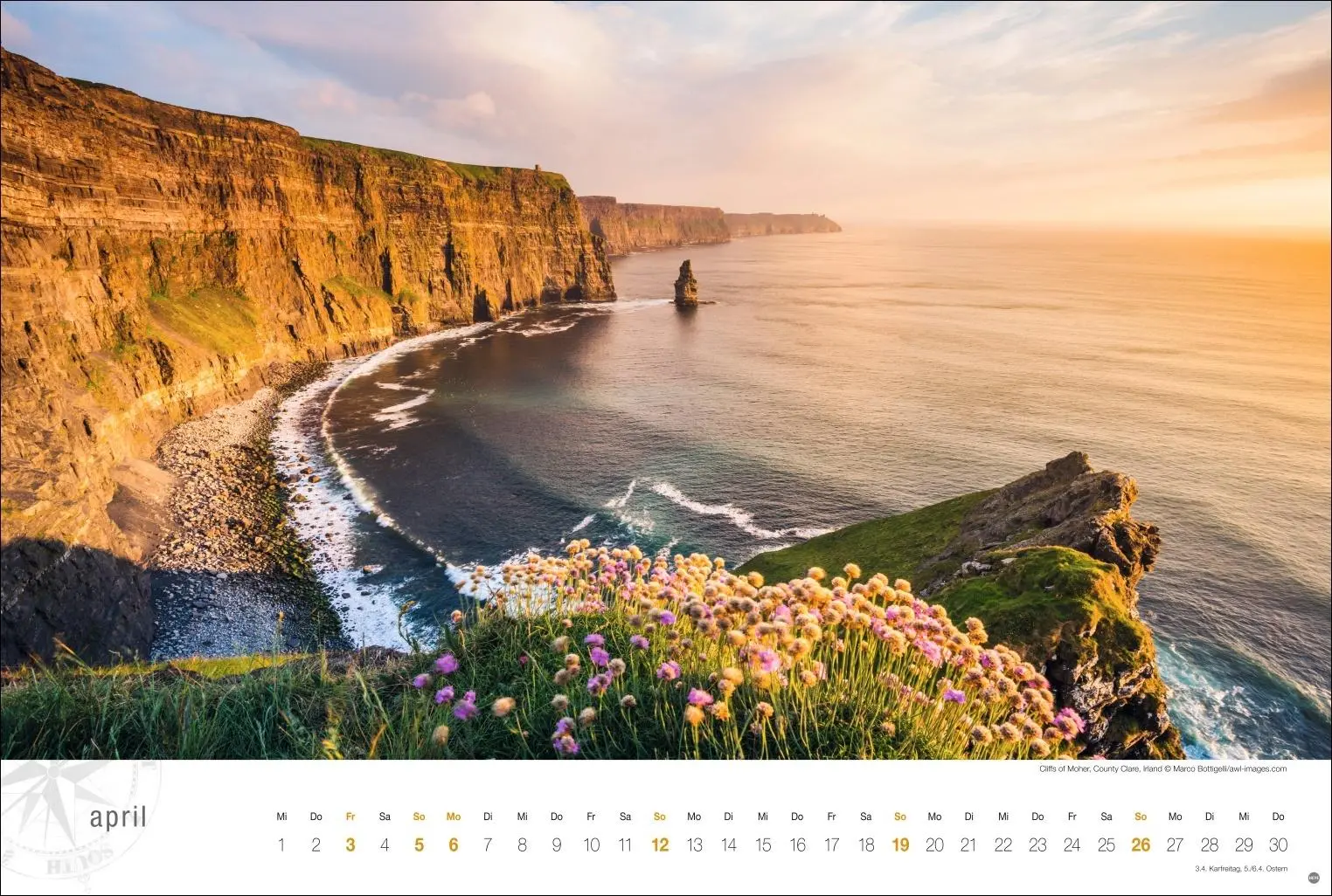 Bild: 9783756410385 | Irland Globetrotter Kalender 2026 - Von rauen Küsten und grünen Hügeln