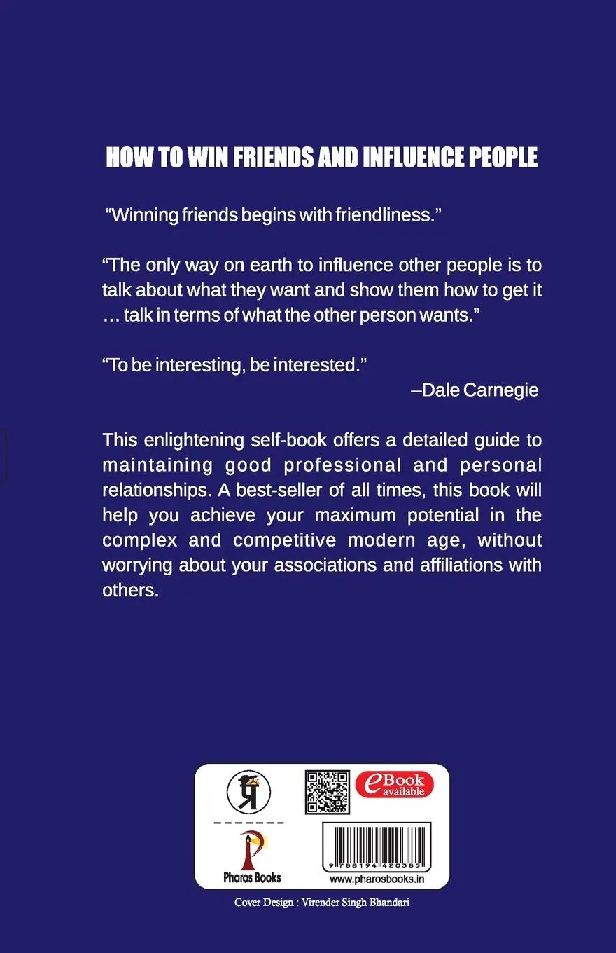 Rückseite: 9788194420385 | How to win friends and Influence People | Dale Carnegie | Taschenbuch