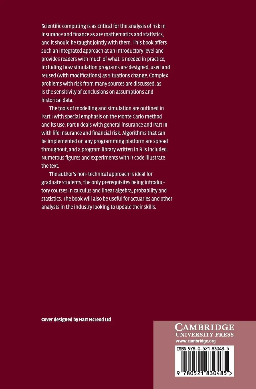 Rückseite: 9780521830485 | Computation and Modelling in Insurance and Finance | Erik Bølviken