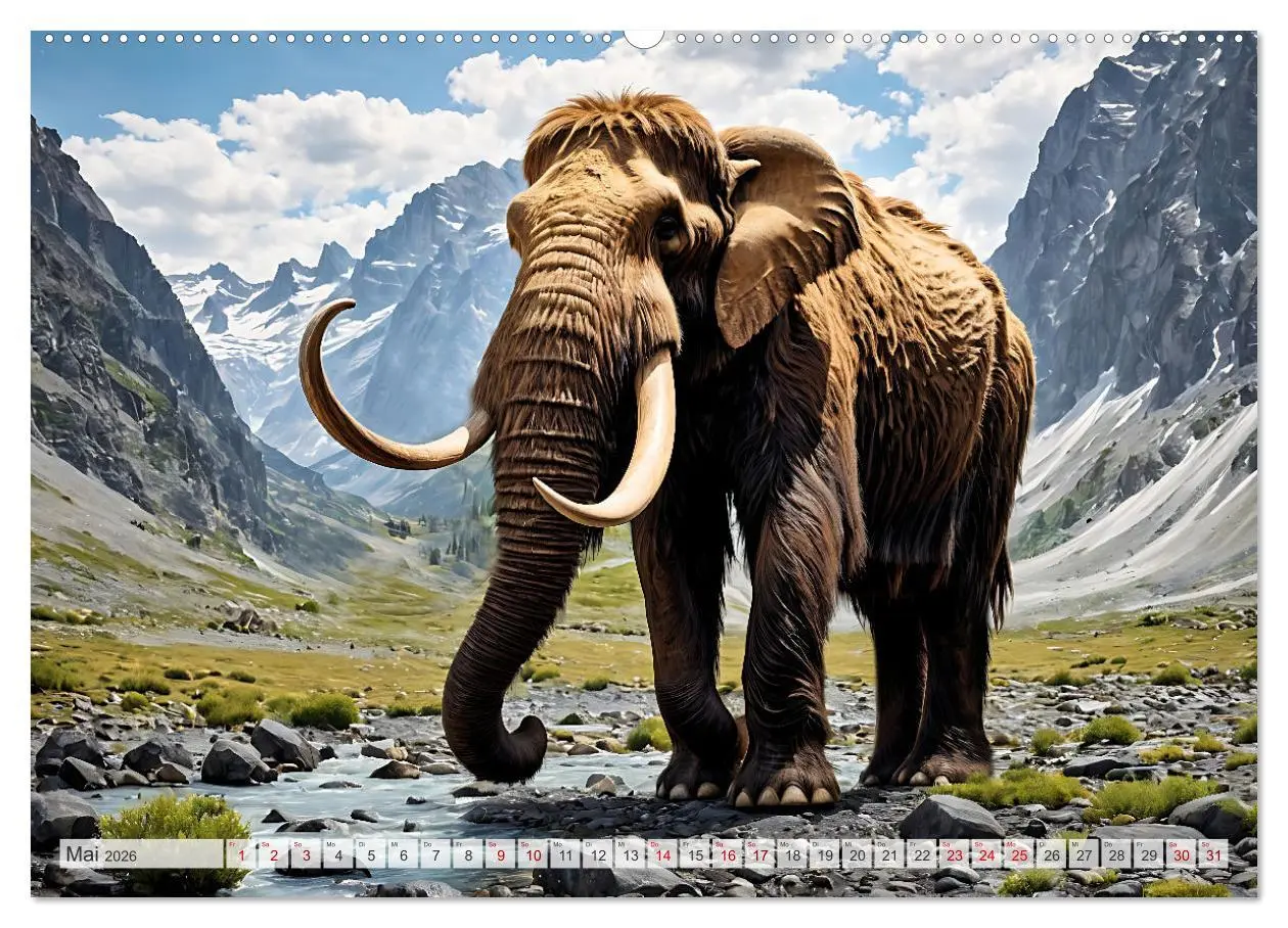 Bild: 9783457420485 | Im urzeitlichen Reich des Mammuts (Wandkalender 2026 DIN A2 quer),...