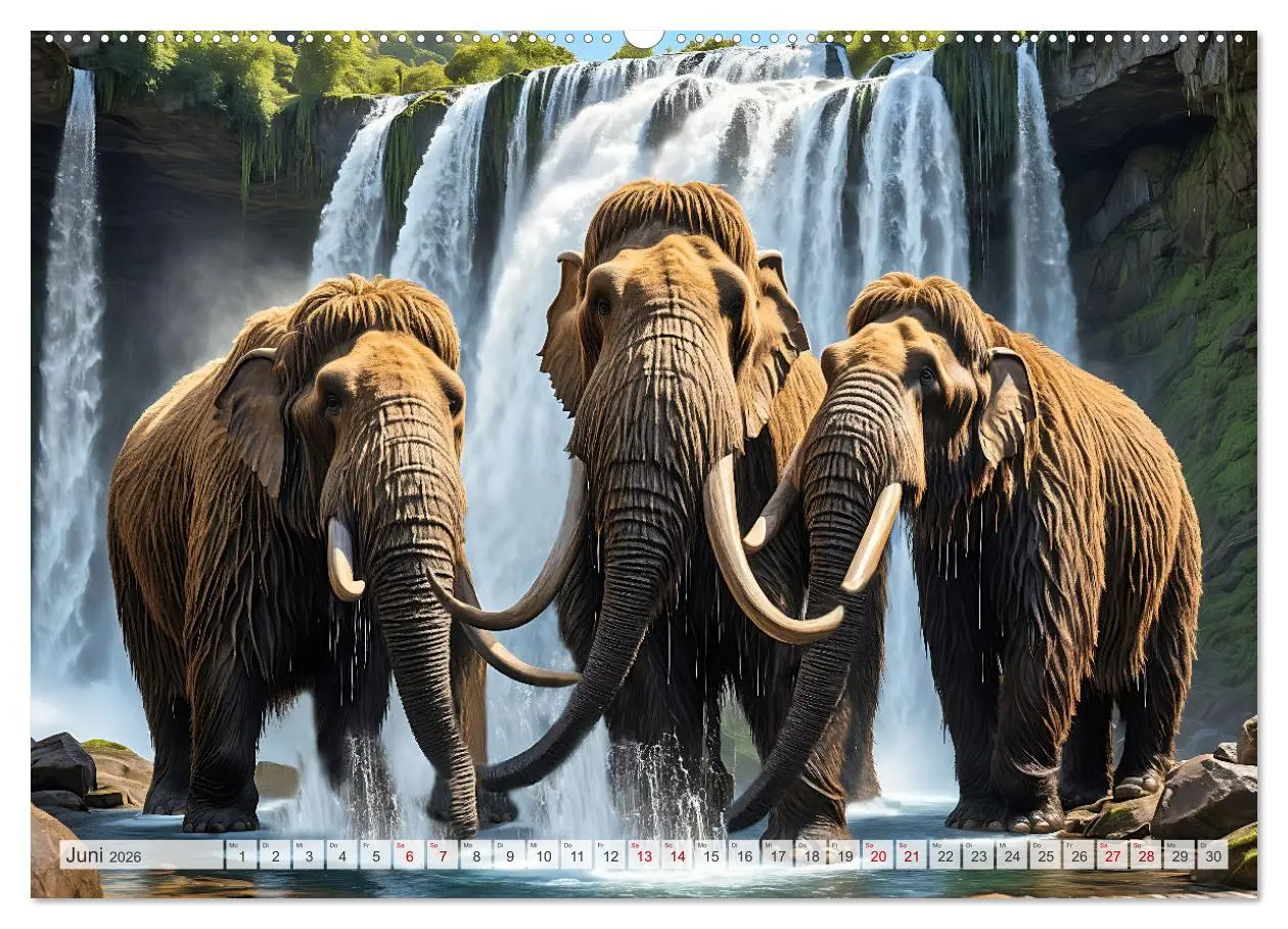Bild: 9783457420485 | Im urzeitlichen Reich des Mammuts (Wandkalender 2026 DIN A2 quer),...