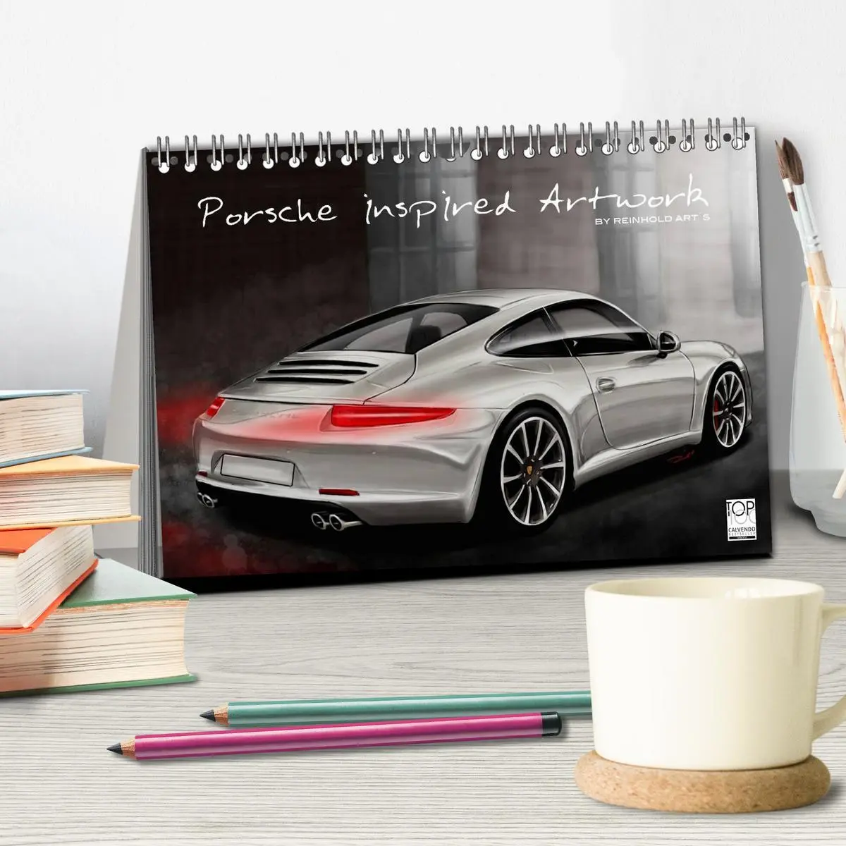 Bild: 9783457970485 | Porsche inspired Artwork by Reinhold Art´s (Tischkalender 2026 DIN...