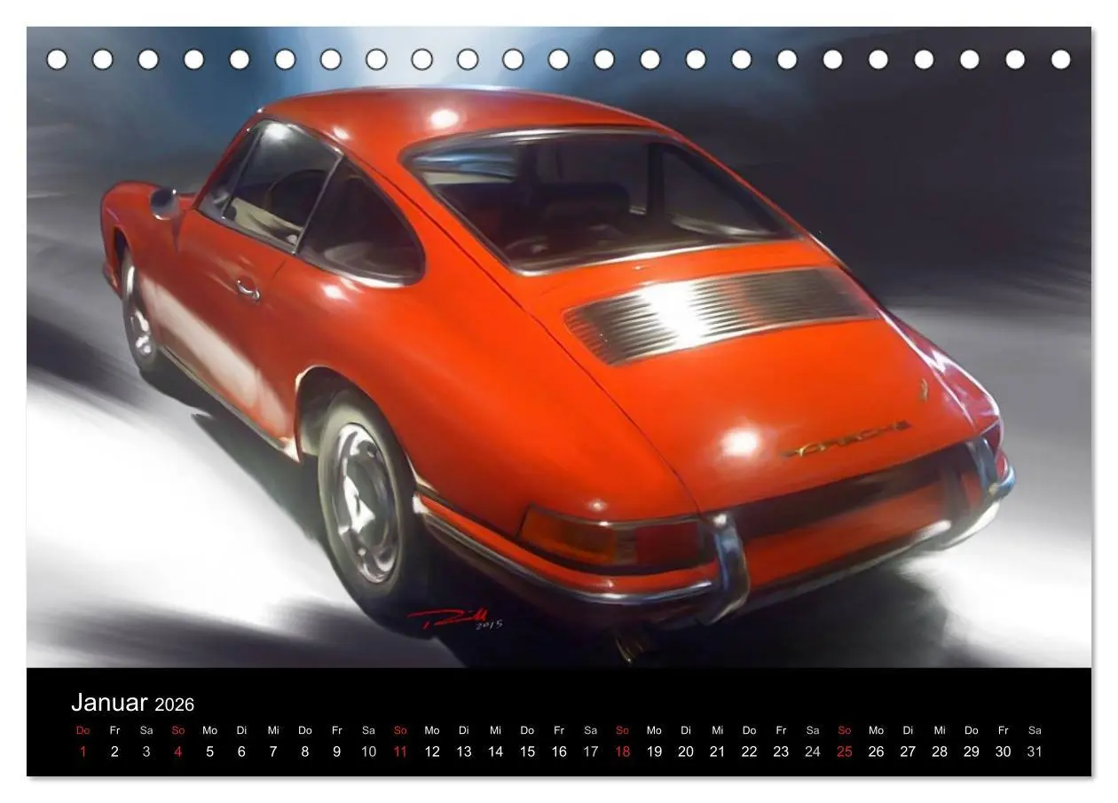 Bild: 9783457970485 | Porsche inspired Artwork by Reinhold Art´s (Tischkalender 2026 DIN...