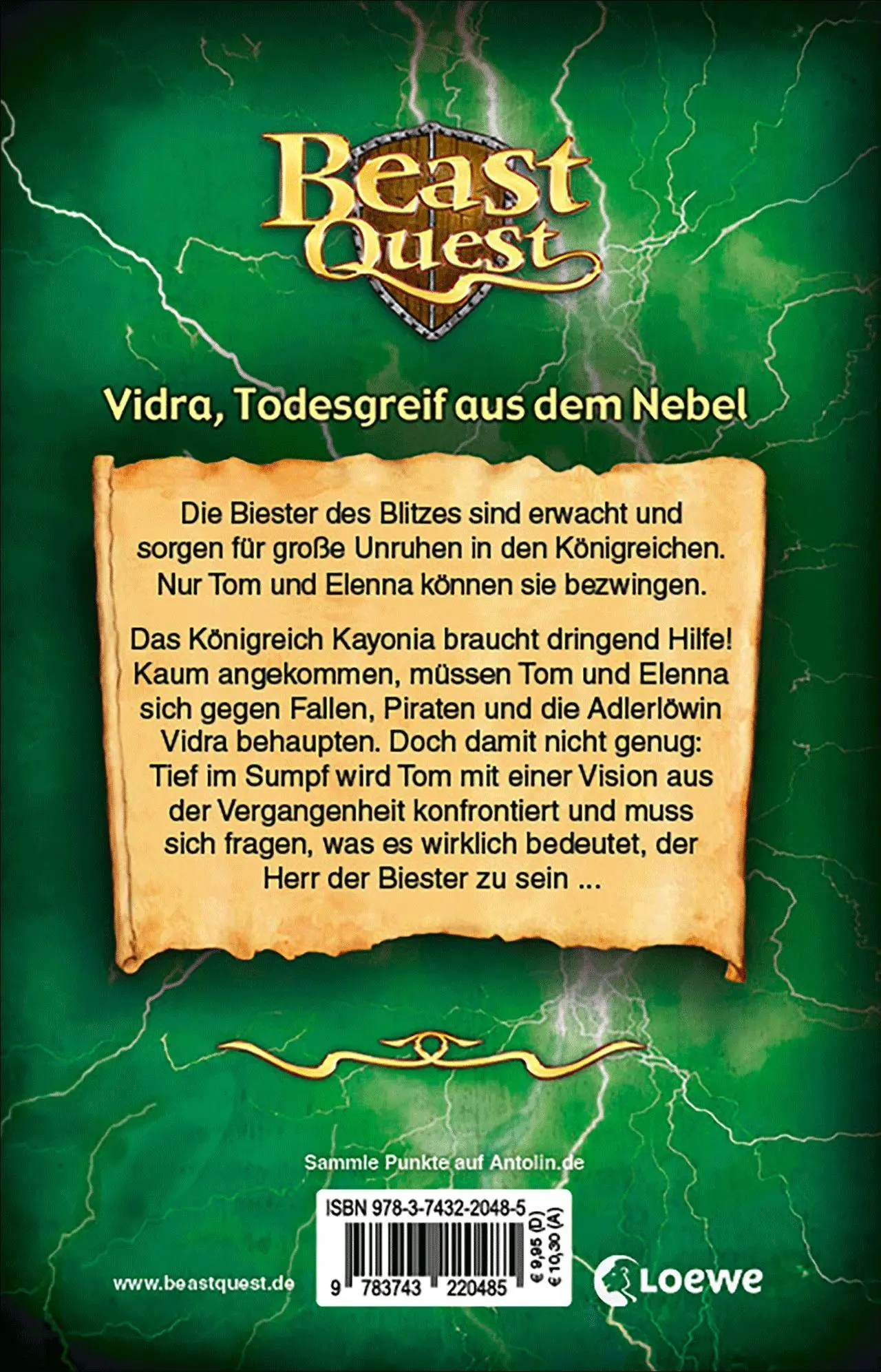Bild: 9783743220485 | Beast Quest (Band 70) - Vidra, Todesgreif aus dem Nebel | Adam Blade