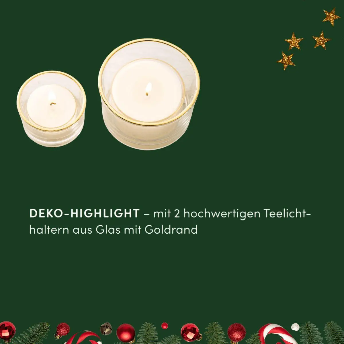 Bild: 4007742170585 | Adventskalender Glückslichter | 24 Teelicht Botschaften | Frechverlag