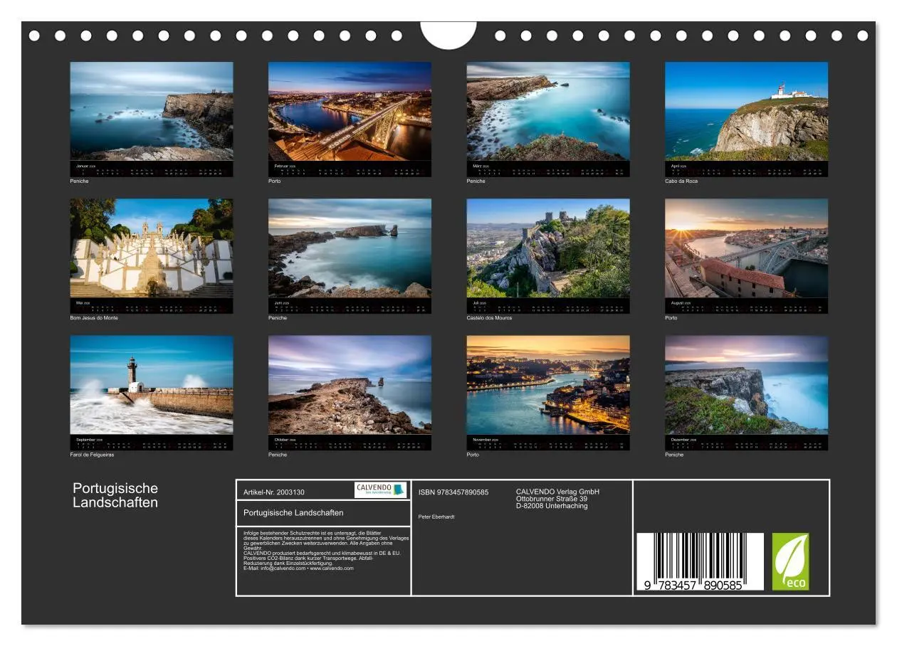 Bild: 9783457890585 | Portugisische Landschaften (Wandkalender 2026 DIN A4 quer),...