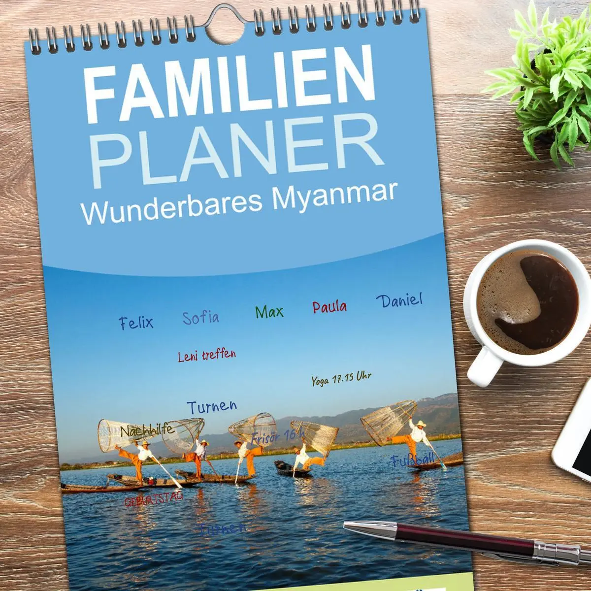 Bild: 9783516500585 | Familienplaner 2026 - Wunderbares Myanmar mit 5 Spalten...