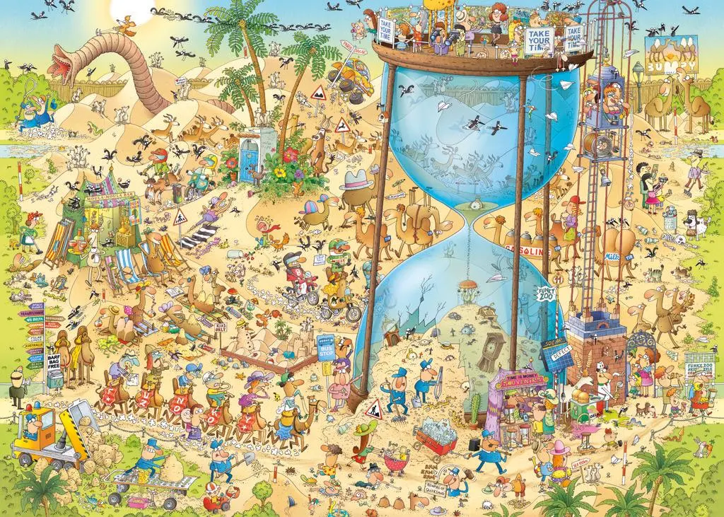 Bild: 4001689300685 | Desert Habitat | 1000 Teile | Spiel | Cartoon Puzzlereihe Heye | 30068