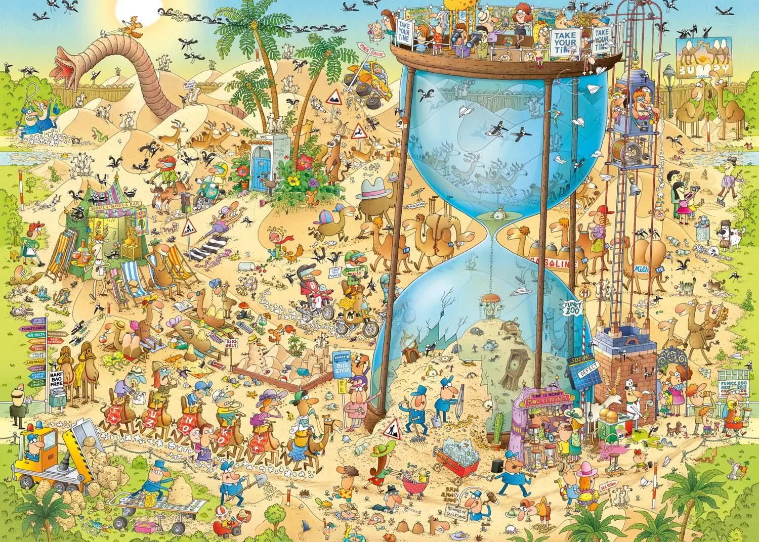 Bild: 4001689300685 | Desert Habitat | 1000 Teile | Spiel | Cartoon Puzzlereihe Heye | 30068
