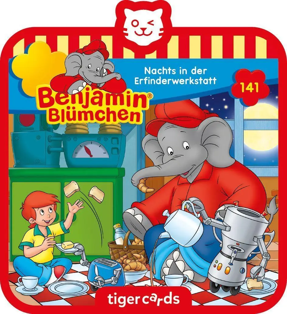 Cover: 4260535480685 | tigercard - Benjamin Blümchen - Folge 141: Nachts in der...