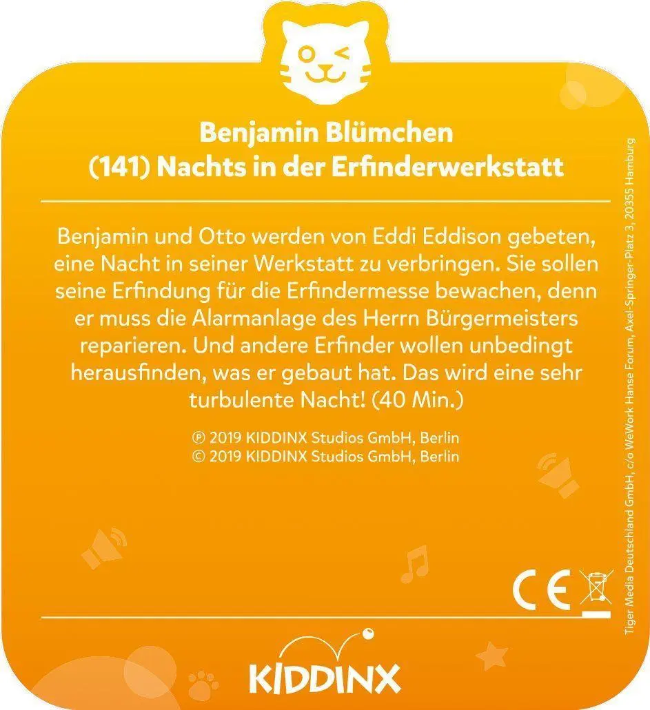 Bild: 4260535480685 | tigercard - Benjamin Blümchen - Folge 141: Nachts in der...