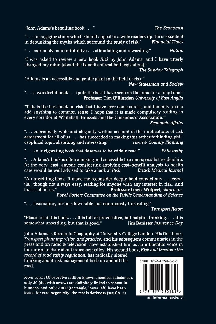 Rückseite: 9781857280685 | Risk | John Adams | Taschenbuch | Einband - flex.(Paperback) | 1995
