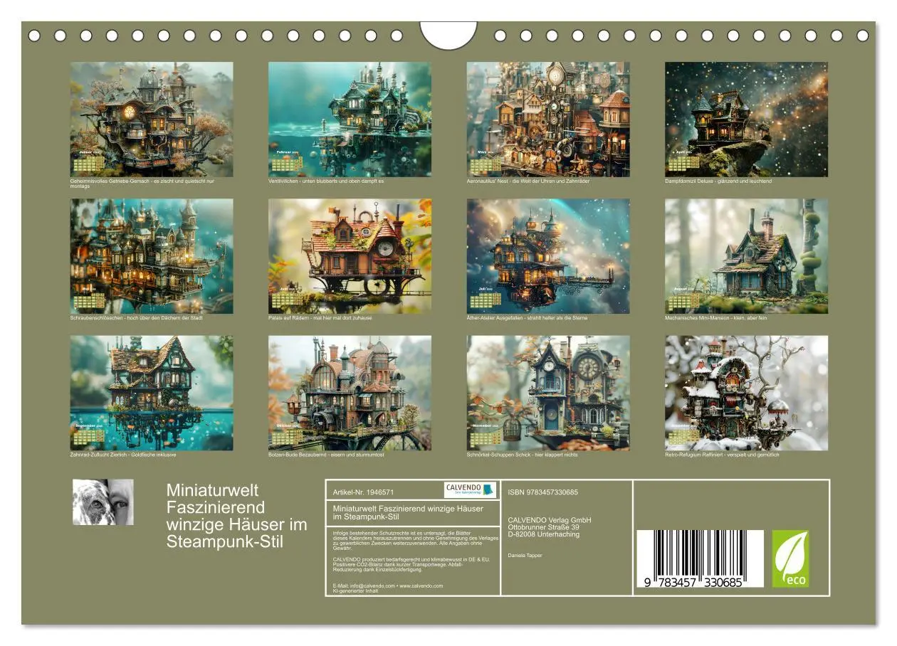 Bild: 9783457330685 | Miniaturwelt Faszinierend winzige Häuser im Steampunk-Stil...