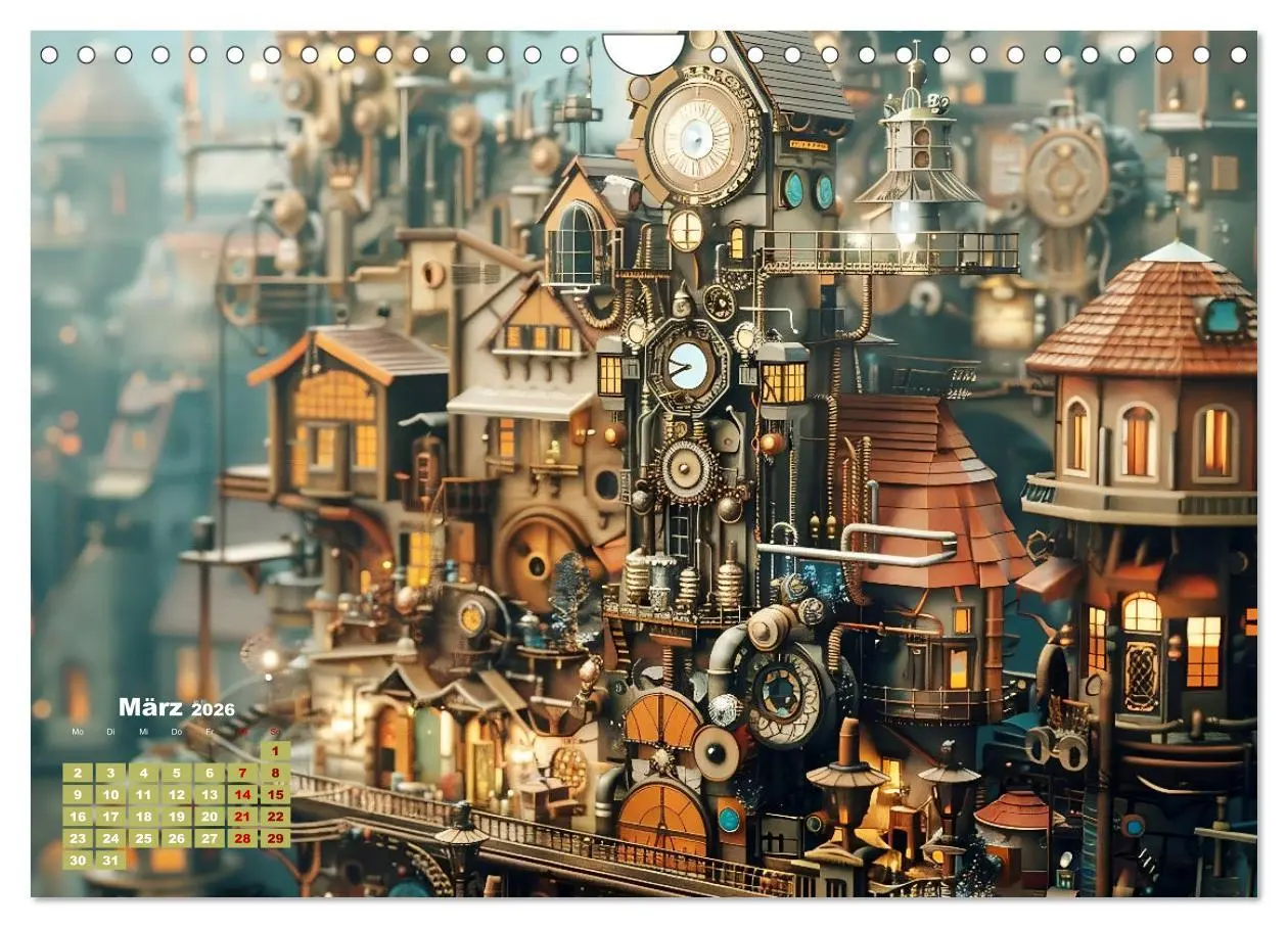 Bild: 9783457330685 | Miniaturwelt Faszinierend winzige Häuser im Steampunk-Stil...
