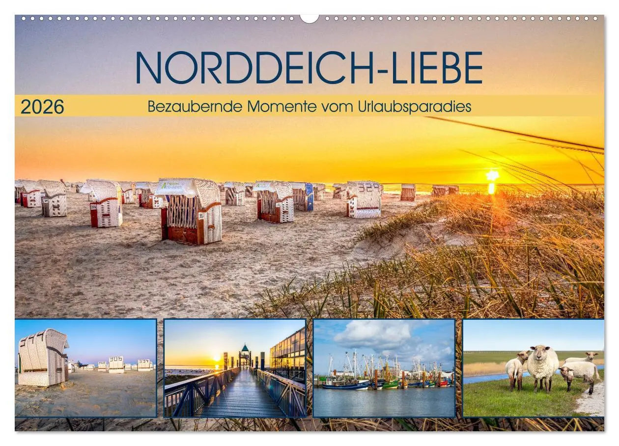 Cover: 9783457640685 | NORDDEICH-LIEBE (Wandkalender 2026 DIN A2 quer), CALVENDO...