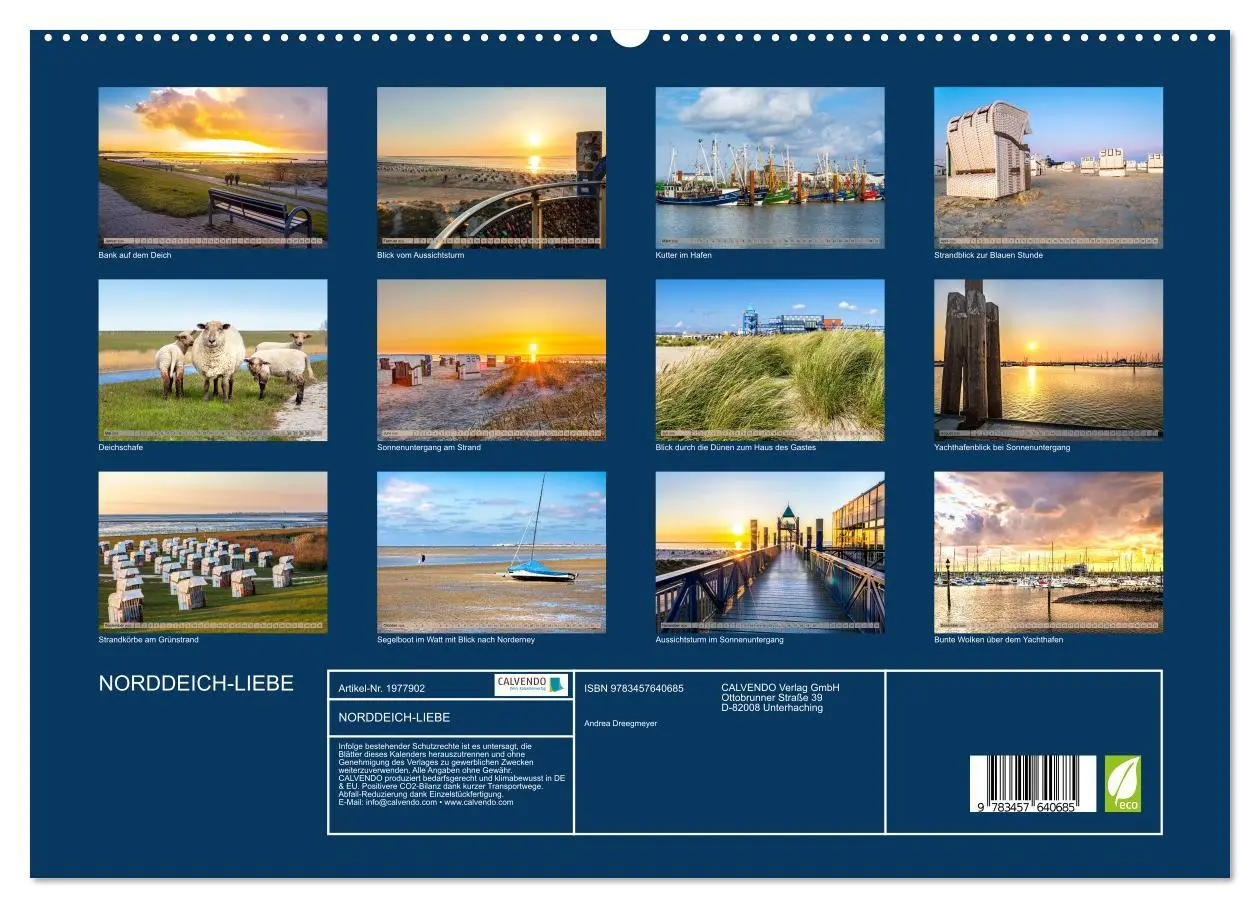 Bild: 9783457640685 | NORDDEICH-LIEBE (Wandkalender 2026 DIN A2 quer), CALVENDO...