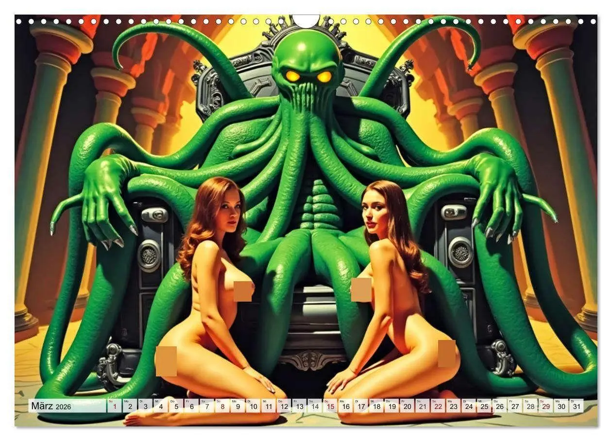 Bild: 9783516660685 | Retro Space Girls - Spicy Galactic Fantasies (Wandkalender 2026 DIN...