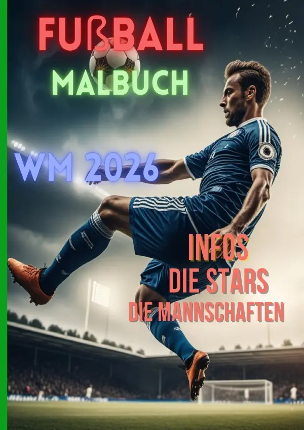 Cover: 9783565310685 | Fußball Malbuch WM 2026 inkl. Ronaldo, Messi, Mbappe, Harry Kane,...