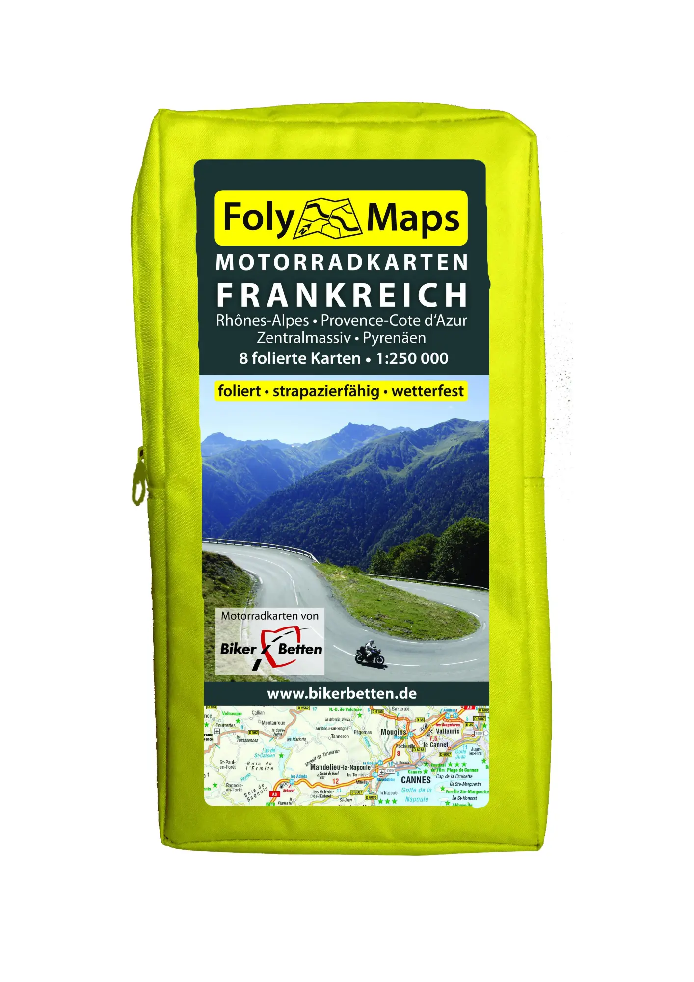 Cover: 9783965990685 | FolyMaps Motorradkarten Frankreich Süd | (Land-)Karte | SET | Deutsch