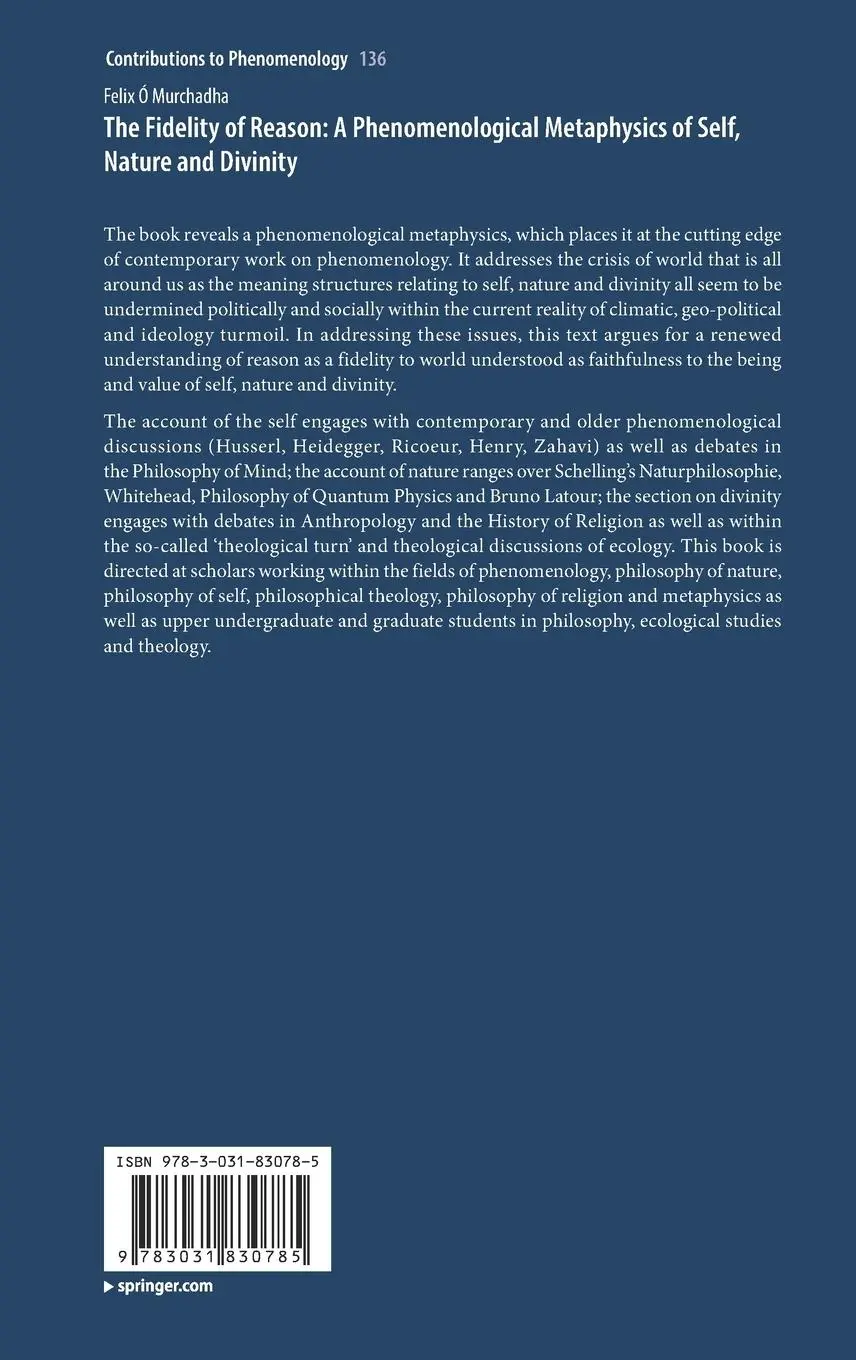 Rückseite: 9783031830785 | The Fidelity of Reason: A Phenomenological Metaphysics of Self,...