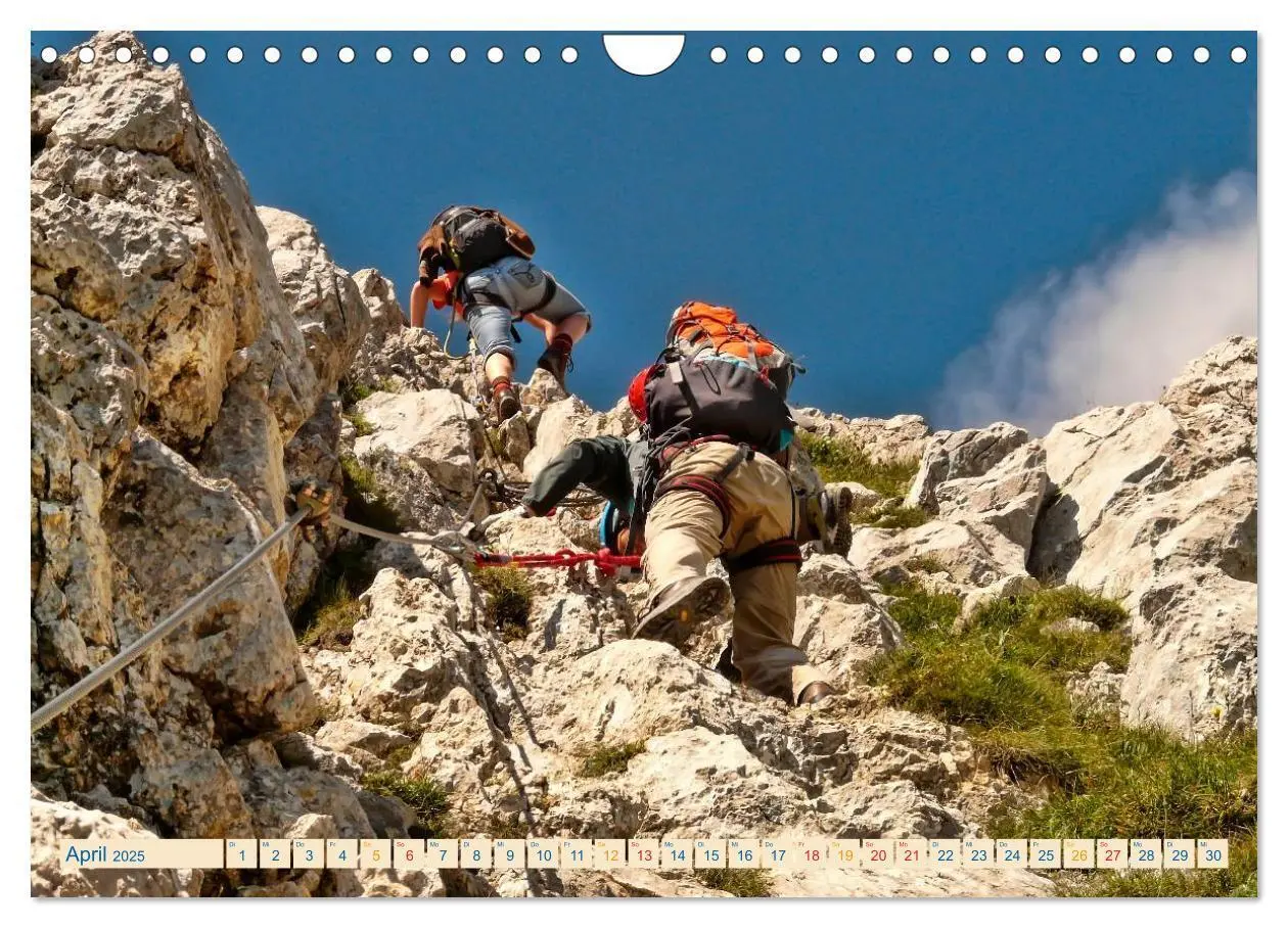 Bild: 9783435470785 | Bergsteigen und Klettern (Wandkalender 2025 DIN A4 quer), CALVENDO...