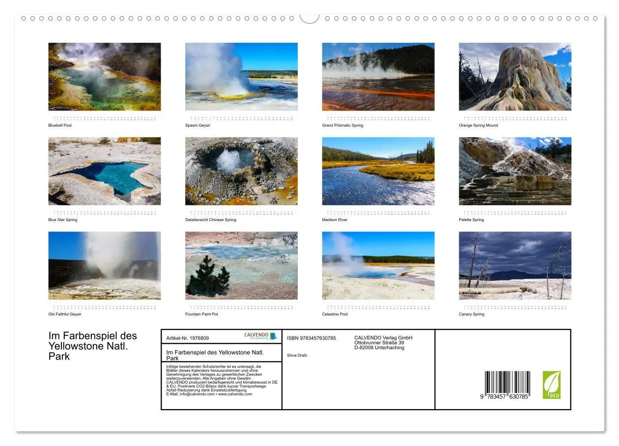 Bild: 9783457630785 | Im Farbenspiel des Yellowstone Natl. Park (Wandkalender 2026 DIN A2...