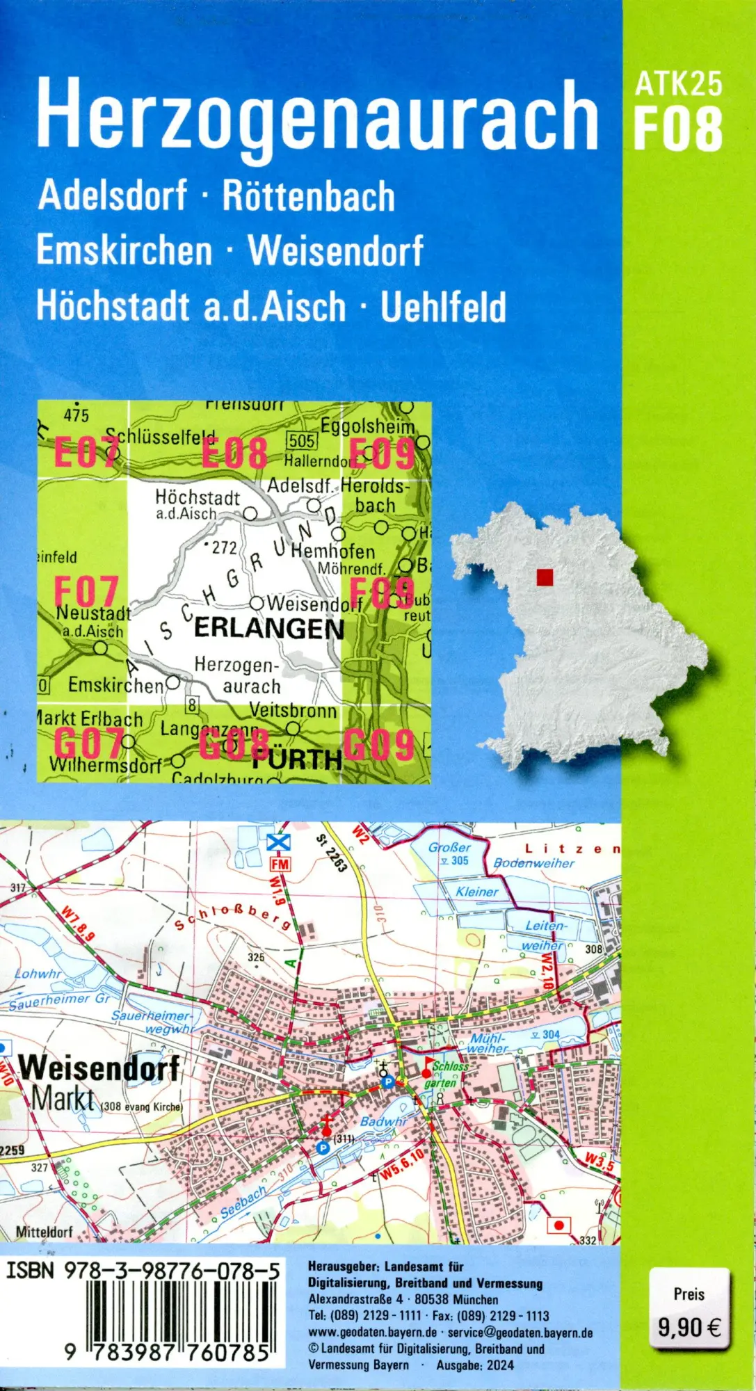 Bild: 9783987760785 | ATK25-F08 Herzogenaurach (Amtliche Topographische Karte 1:25000)