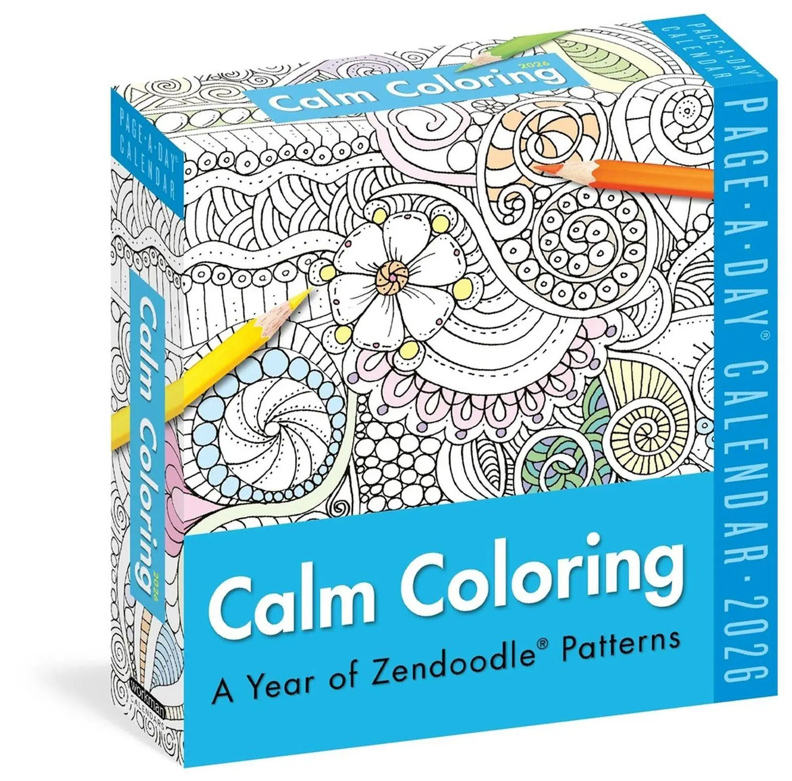 Cover: 9781523530885 | Calm Coloring Page-A-Day(r) Calendar 2026 | Workman Calendars | 2026