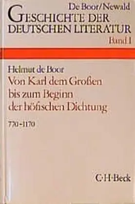 Cover: 9783406060885 | Geschichte der deutschen Literatur Bd. 1: Die deutsche Literatur...