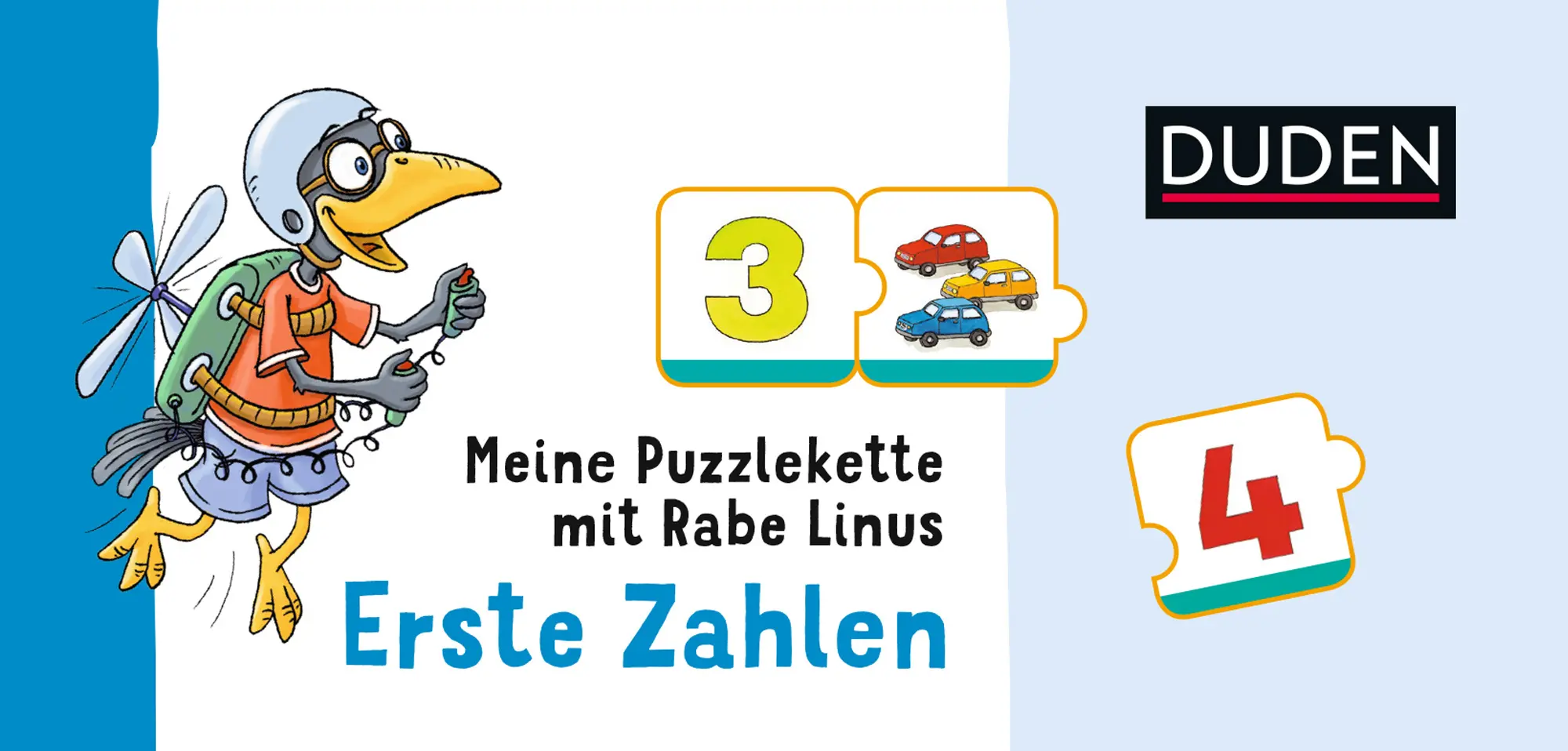 Cover: 9783411770885 | Meine Puzzlekette mit Rabe Linus - Erste Zahlen VE/3 | Dorothee Raab