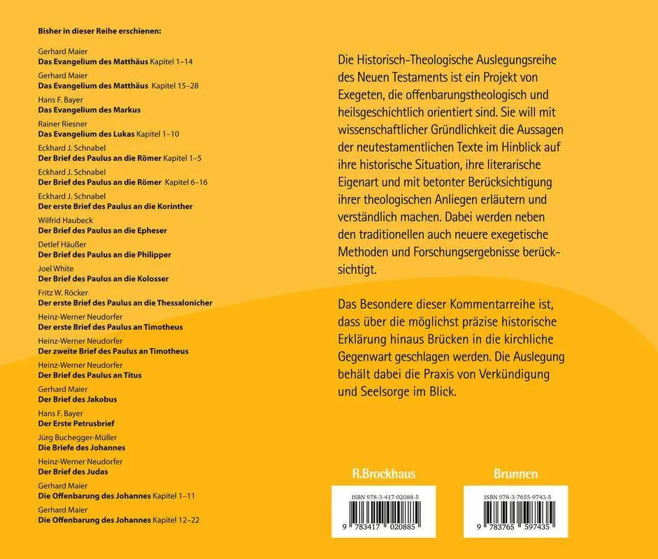 Bild: 9783417020885 | Der Erste Petrusbrief | Hans Bayer | Buch | 644 S. | Deutsch | 2026