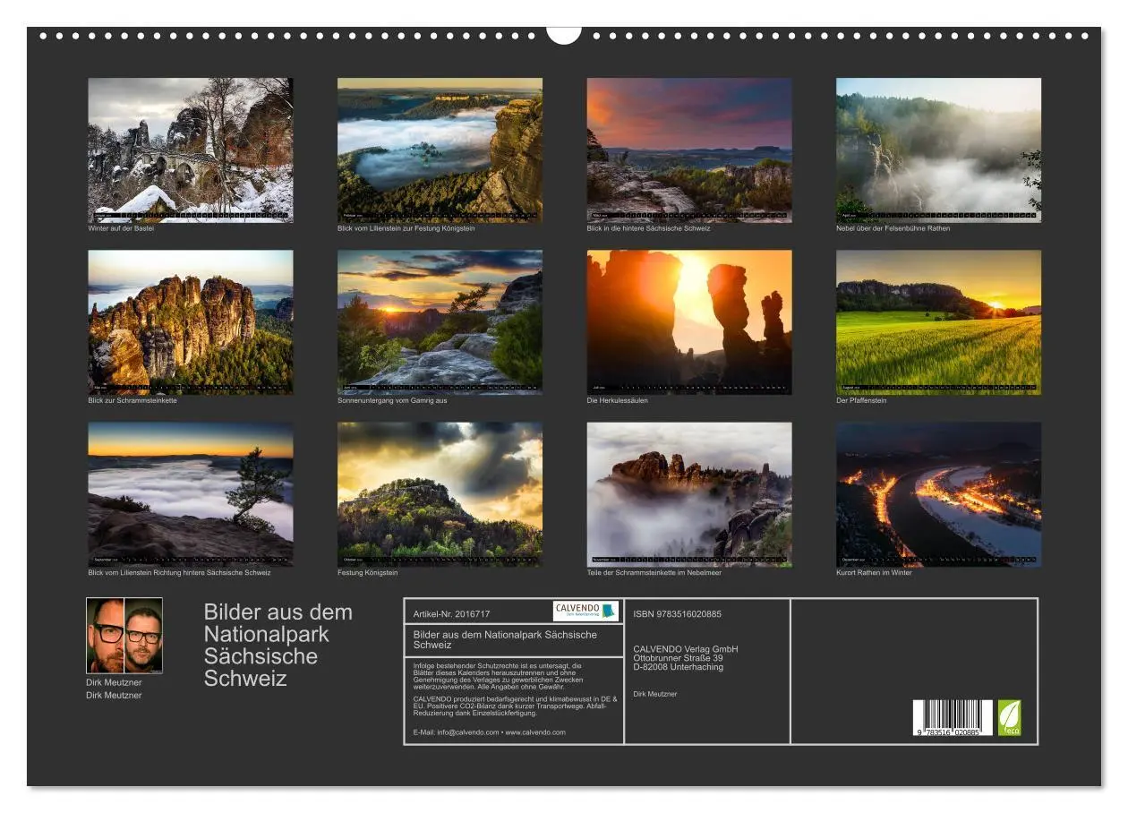 Bild: 9783516020885 | Bilder aus dem Nationalpark Sächsische Schweiz (Wandkalender 2026...