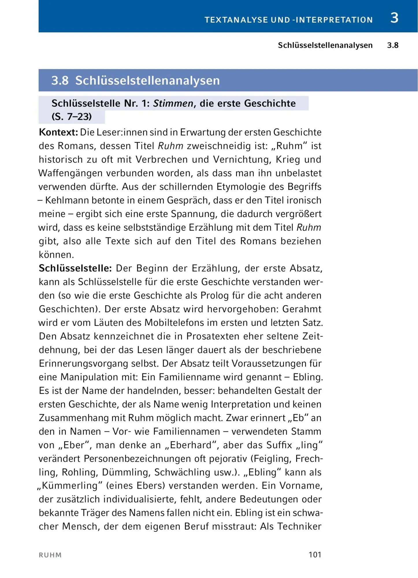 Bild: 9783804420885 | Ruhm - Textanalyse und Interpretation | Daniel Kehlmann | Taschenbuch
