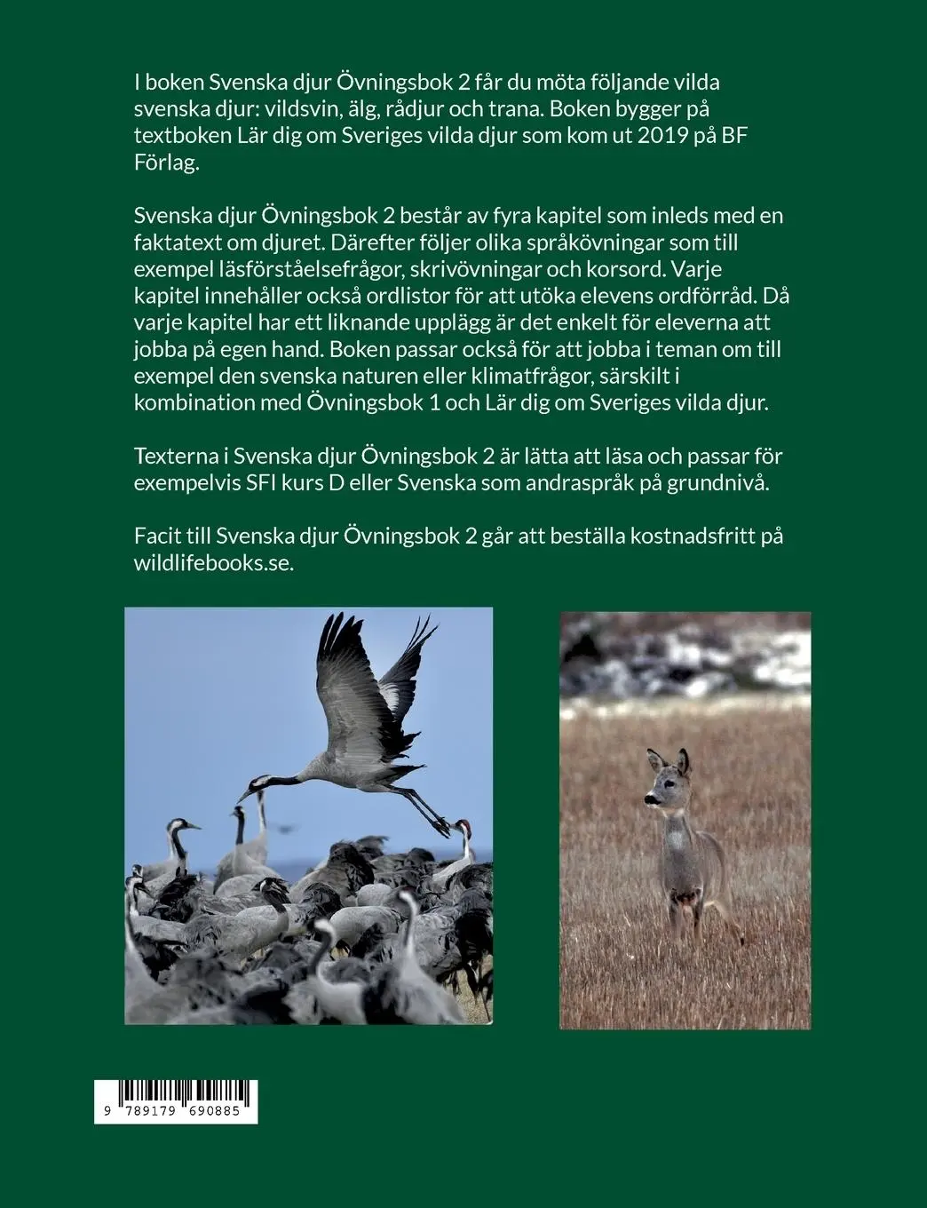 Rückseite: 9789179690885 | Svenska djur | Övningsbok 2 | Björn Fleischmann | Taschenbuch | 2022