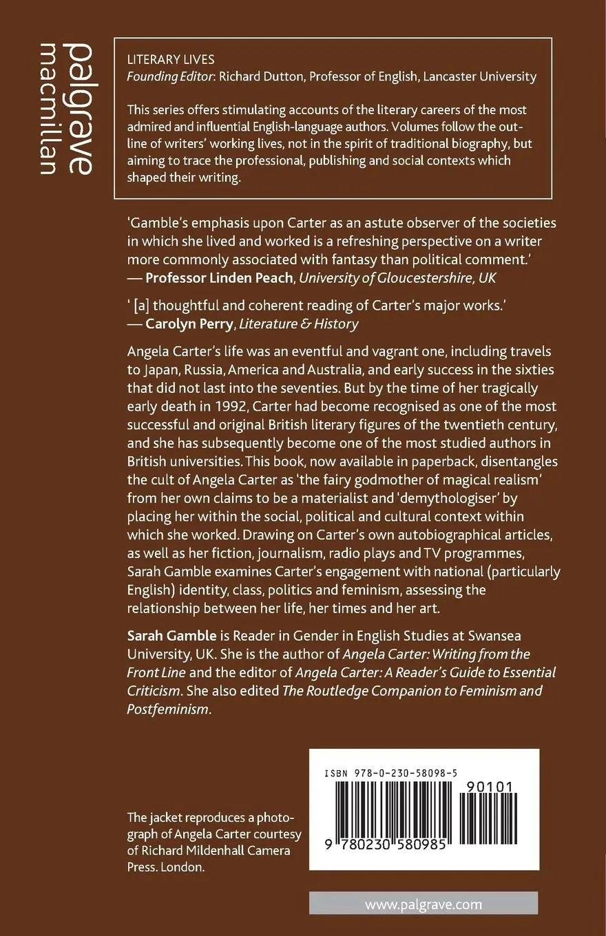 Rückseite: 9780230580985 | Angela Carter | A Literary Life | S. Gamble | Taschenbuch | viii