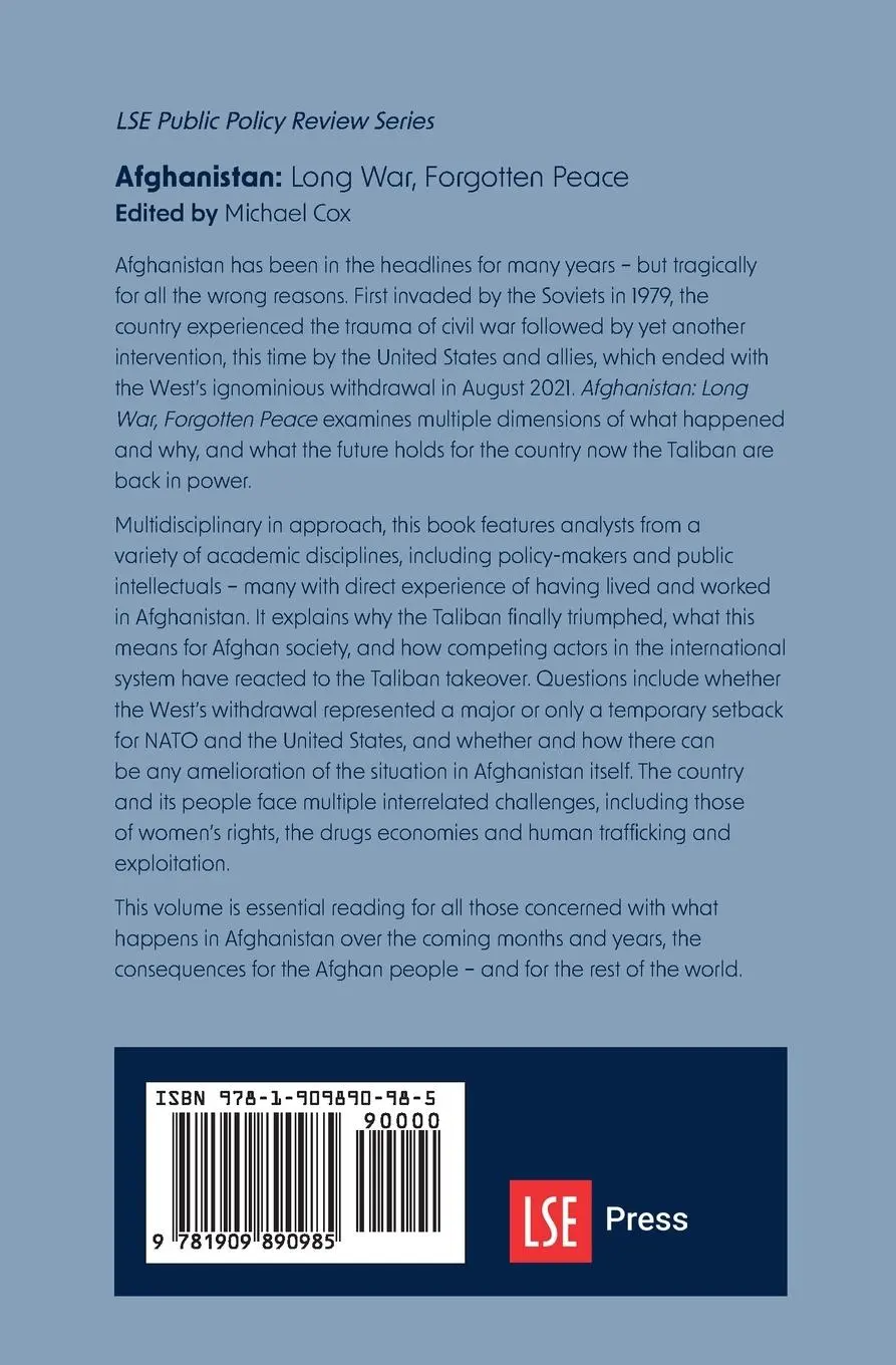 Rückseite: 9781909890985 | Afghanistan | Long War, Forgotten Peace | Michael Cox | Taschenbuch