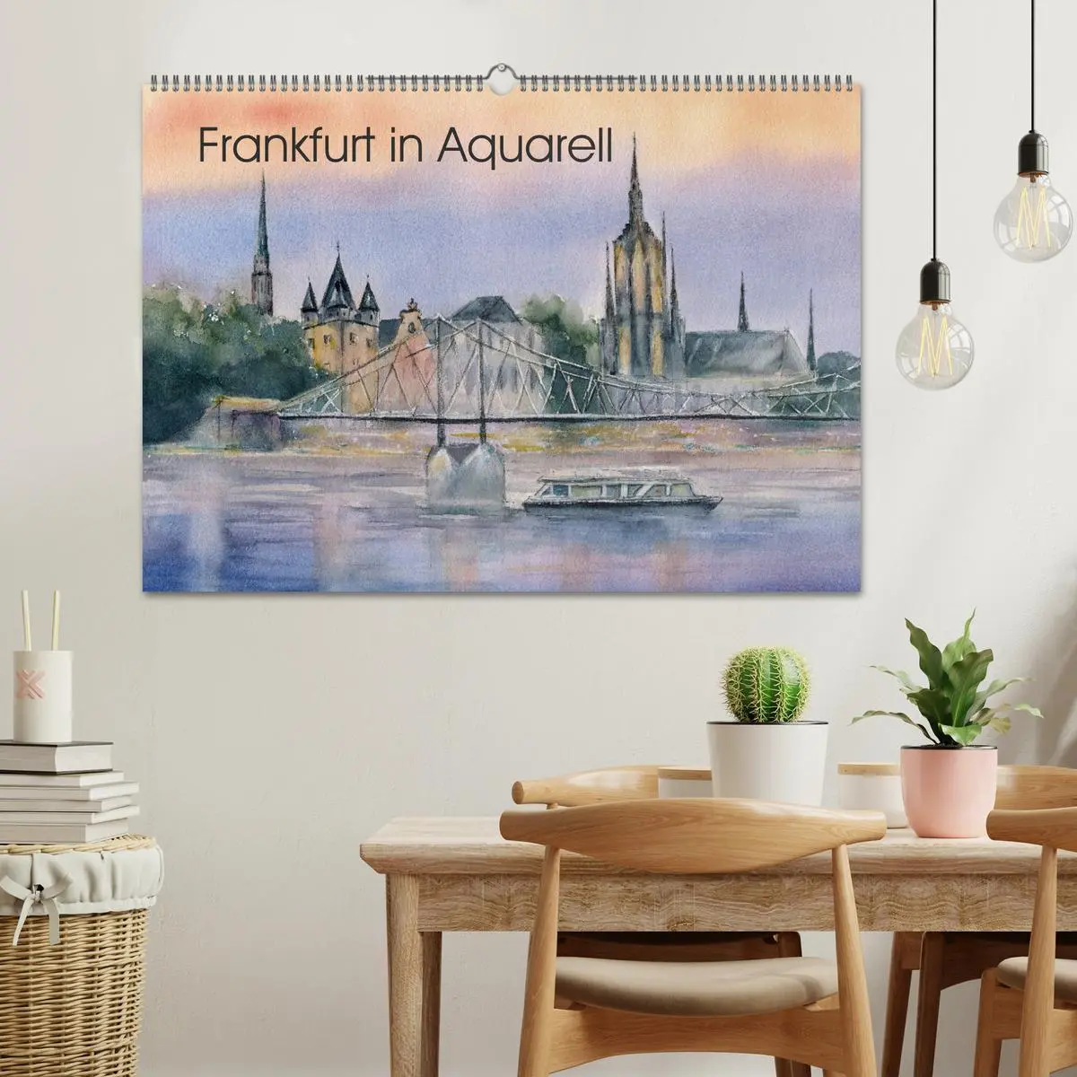 Bild: 9783457780985 | Frankfurt in Aquarell (Wandkalender 2026 DIN A2 quer), CALVENDO...