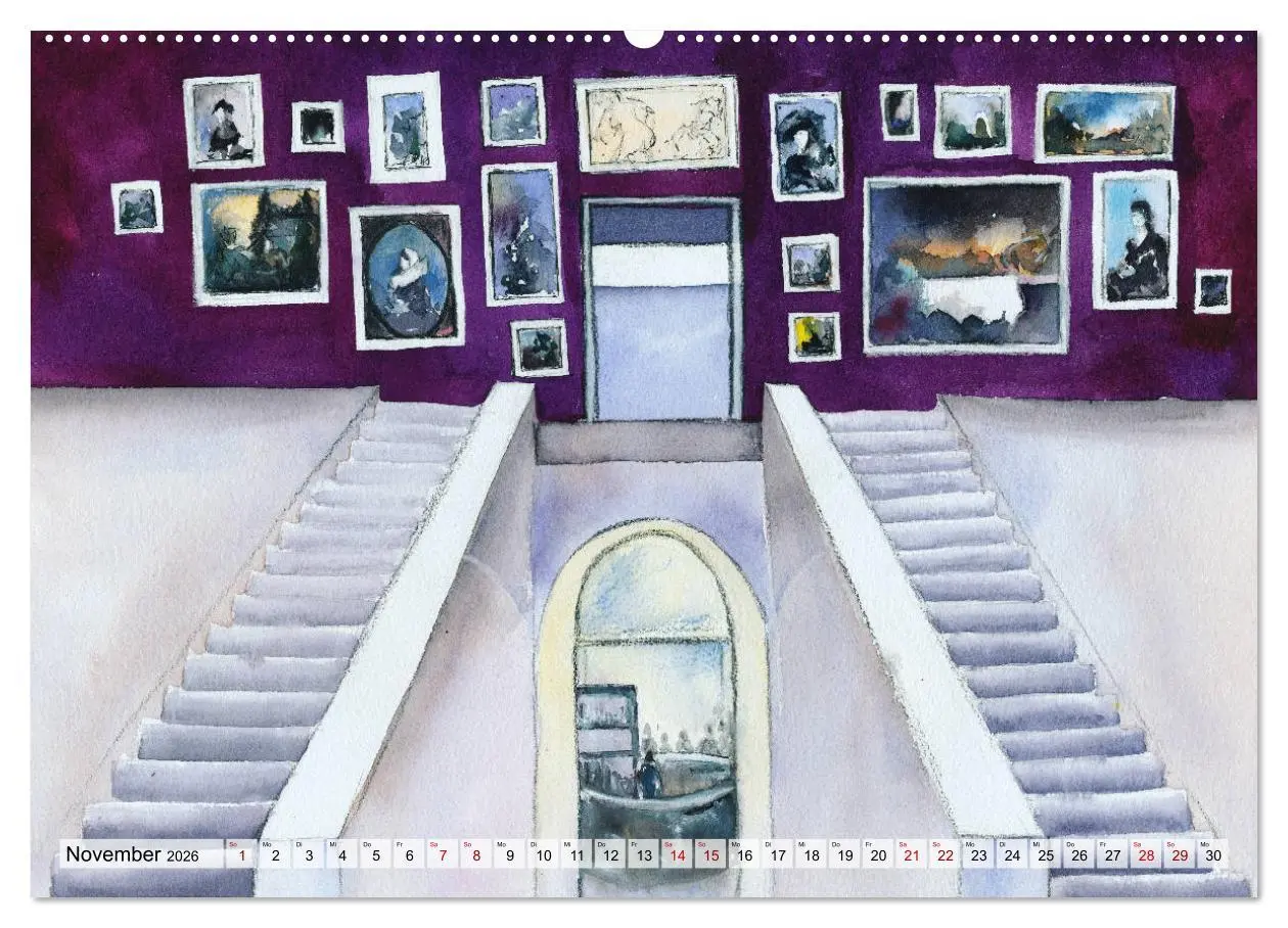 Bild: 9783457780985 | Frankfurt in Aquarell (Wandkalender 2026 DIN A2 quer), CALVENDO...