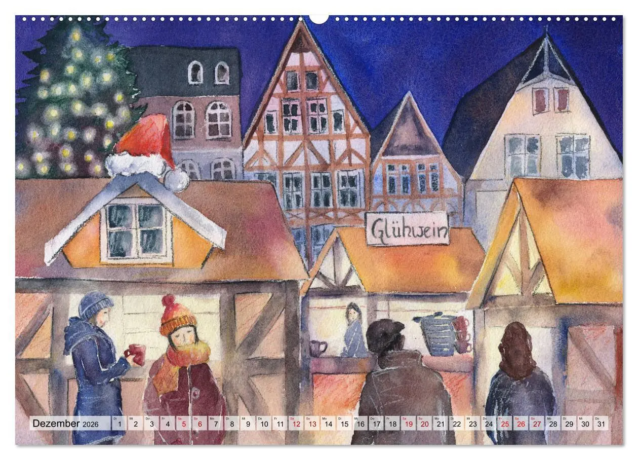 Bild: 9783457780985 | Frankfurt in Aquarell (Wandkalender 2026 DIN A2 quer), CALVENDO...