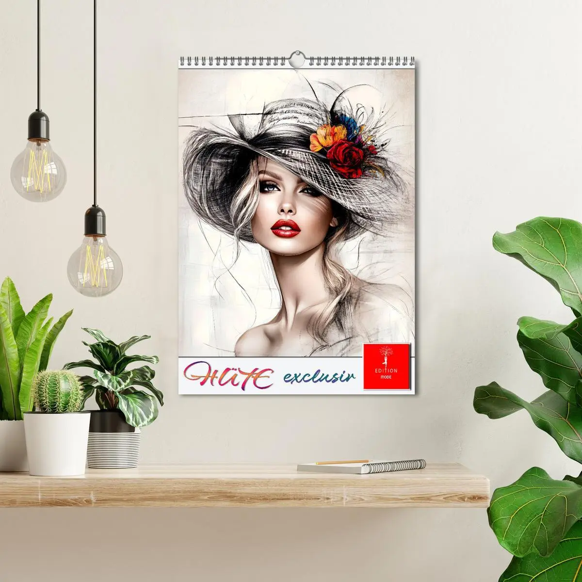Bild: 9783516250985 | Hüte exclusiv (Wandkalender 2026 DIN A3 hoch), CALVENDO Monatskalender