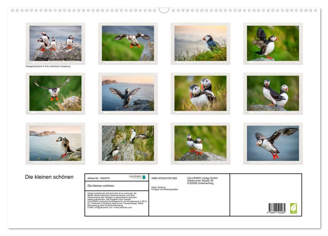 Bild: 9783457501085 | Die kleinen schönen (Wandkalender 2026 DIN A2 quer), CALVENDO...