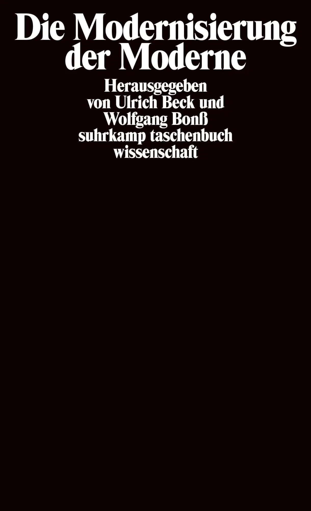 Cover: 9783518291085 | Die Modernisierung der Moderne | Ulrich Beck (u. a.) | Taschenbuch